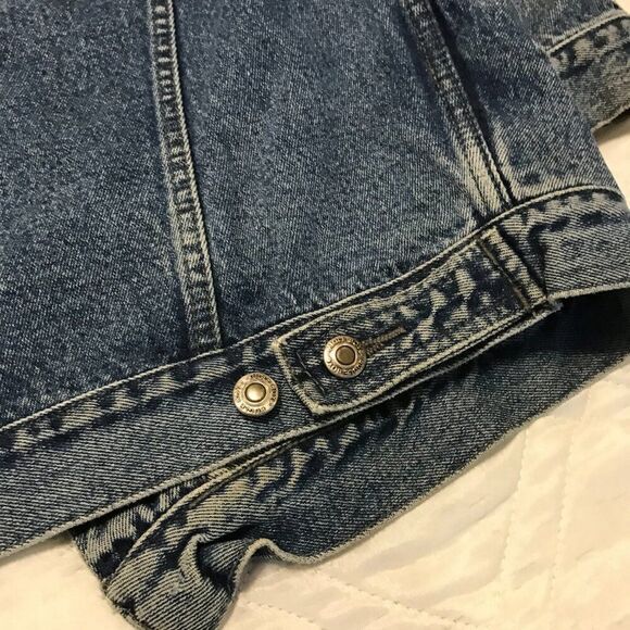 Vtg‎ Bugle Boy The Millennium Series 7M Denim Blue Jean Jacket Coat Mens Large - Picture 8 of 9